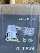 Pack of 6 NEW! TORCHSTAR 4” Remodel Recessed Lighting Housings TP24 SV237622-6PV