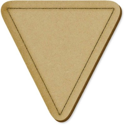 6 x 'Inverted Triangle' MDF Basteln Verzierungen (EB00005399)
