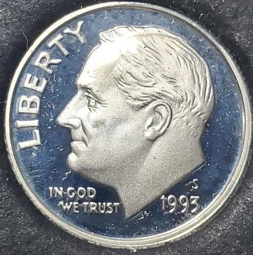1993-S Gem Proof Silver Roosevelt Dime