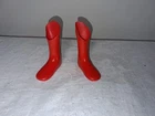 Vintage 1976 Hasbro GI Joe Bullet Man Red Rubber Boots Action Figure Parts