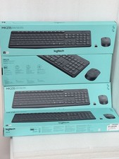 Lot of 4 Logitech MK235 Wireless Keyboard and Mouse Combo for Windows   New  