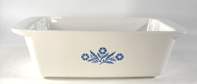 Vintage Corning Ware P-315-B Blue Cornflower 2qt Bread Meat Loaf Pan  9x5x3