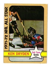 1972-73 Topps - Ken Dryden All Star (#127)  Montreal Canadiens