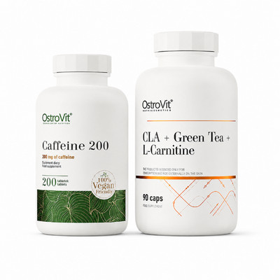 KOFFEIN + CLA + GRÜNER TEE + L-CARNITIN - Gewichtsverlust Mehr Energie Fettabbau