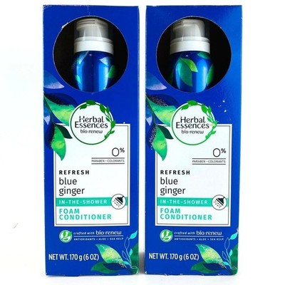 Herbal Essences Bio: Renew Blue Ginger In-The-Shower Foam Conditioner (Lot of 2)