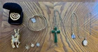 Estate Vintage Costume Jewelry Necklaces, Bracelets, Earrings Mixed Lot