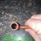 HHG Estate billiard Shape Tobacco Pipe - Wood Bowl Black Stem Approx 5 in — photo 7