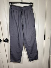 Dagacci Unisex Cargo Medical Scrub Pants in gray, Size Med