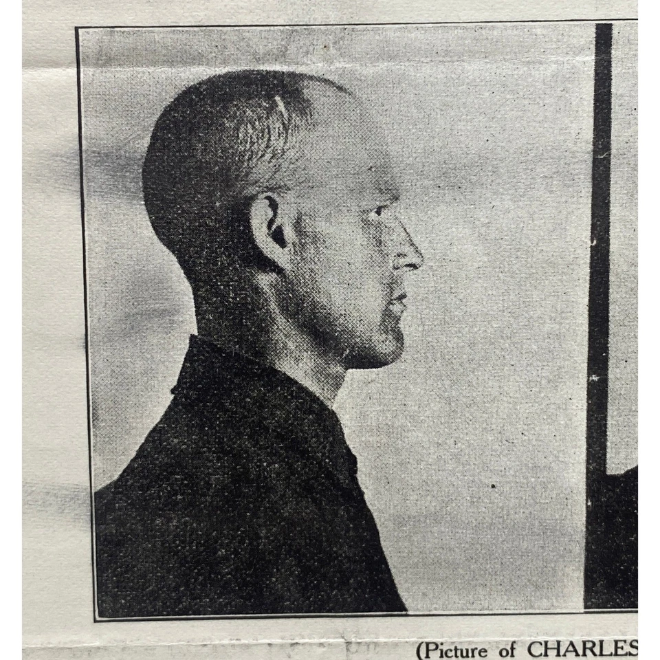 Pôster antigo 1912 procurado caneca roubo assalto assassinato efêmero vintage - Imagem 4 de 4