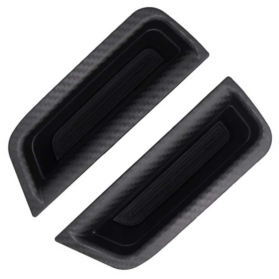 Door Handle Storage Box for Ford For Mustang 2015 2025 ABS Black Vehicle Use - Image 2 of 4