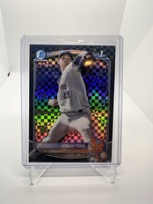 2025 Bowman - Chrome Prospects Jonah Tong #BCP-105 Black X-Fractor /10 (RC)