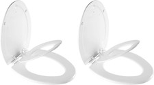 Nextstep Toilet Seat with Built-In Potty Training Seat, Slow-Close, Removable Th