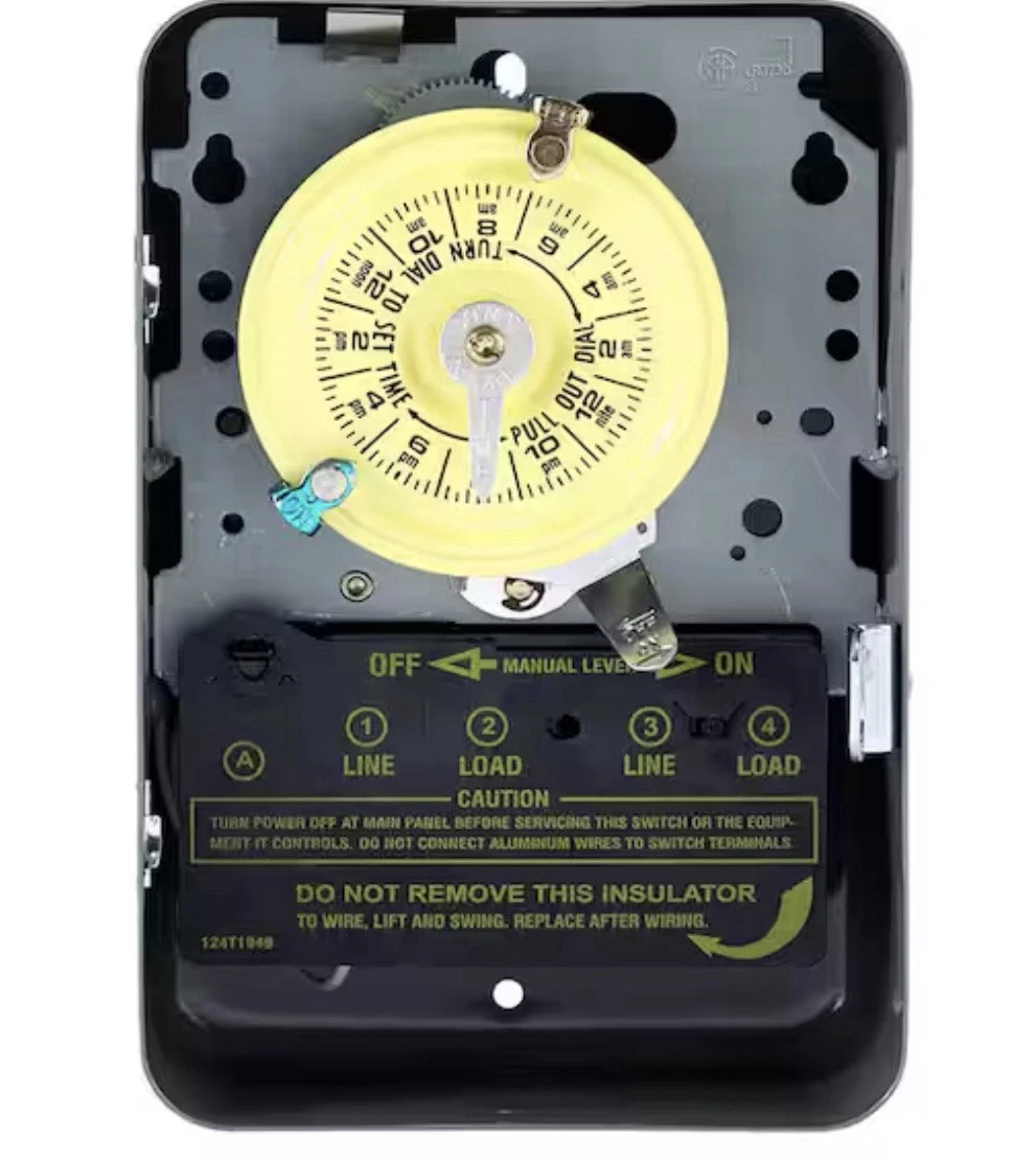 T100 Series 40 Amp 24-Hour Indoor Mechanical Timer