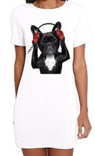 Bulldog Francese Dj Divertente Donna Abito - Bulldogs Divertente Regalo Cani