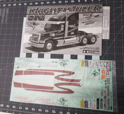 Tamiya Knigh Hauler 56314 Assembly Manual Stickers Instructions Decals Semi 1/14