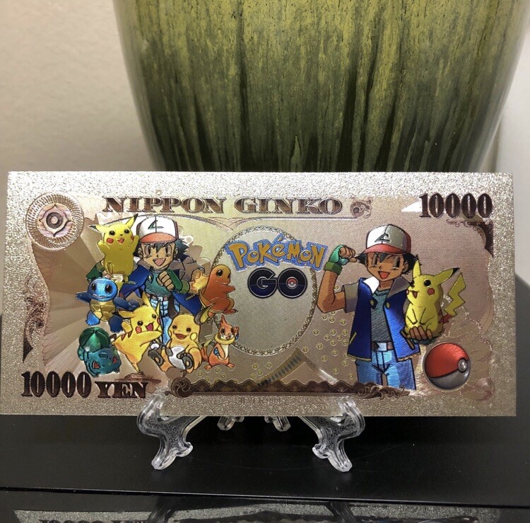 Silver Foil Plated Raichu Pokemon Banknote | eBay