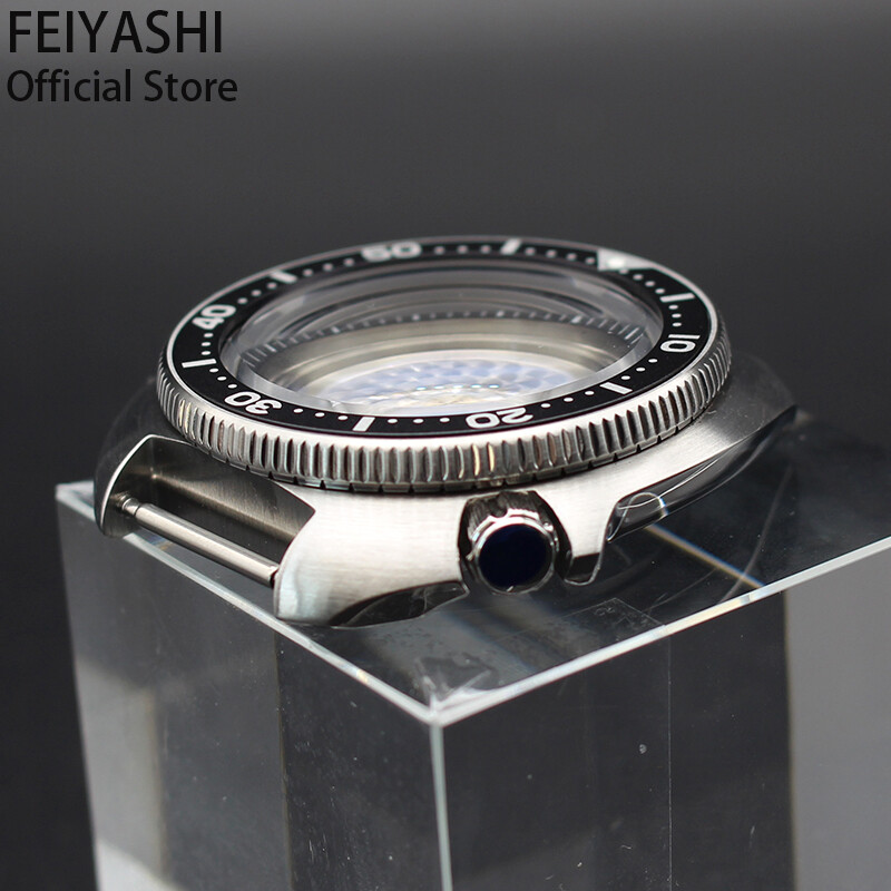 20ATM 44mm diver Watch Case Seiko Turtle mod Sapphire Glass