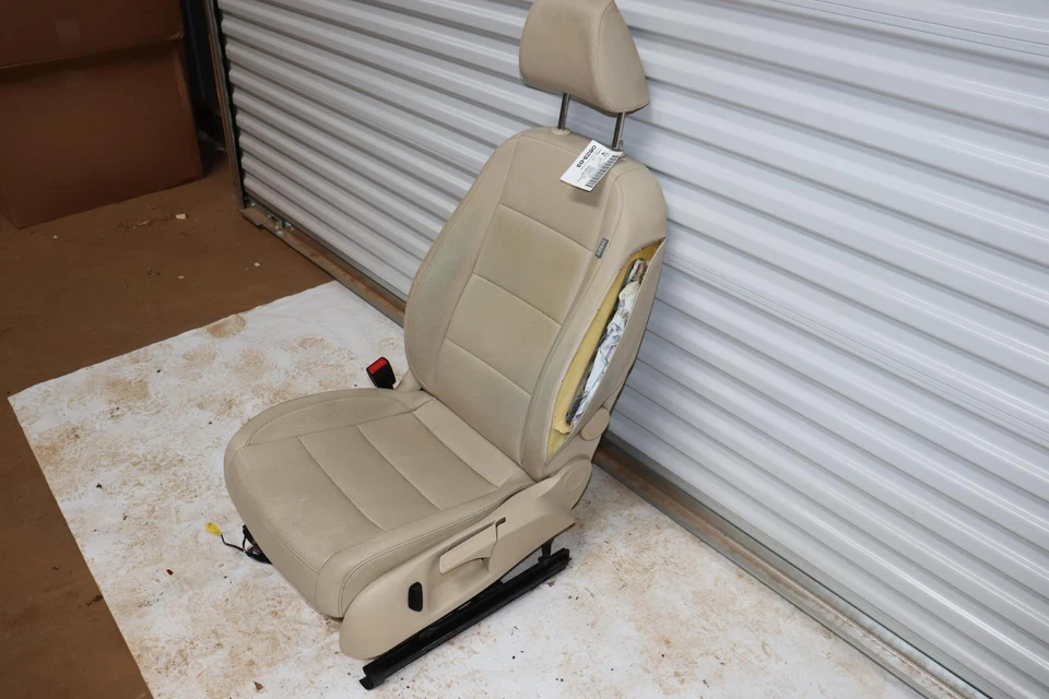 VW VOLKSWAGEN JETTA 2006-2014 ASIENTO DELANTERO IZQUIERDO LADO DEL CONDUCTOR CUERO TOSTADO OEM Foto 3 de 4