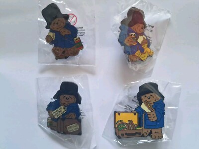 Paddington Bär Emaille Pin Anstecker Set Neu eingetütet 
