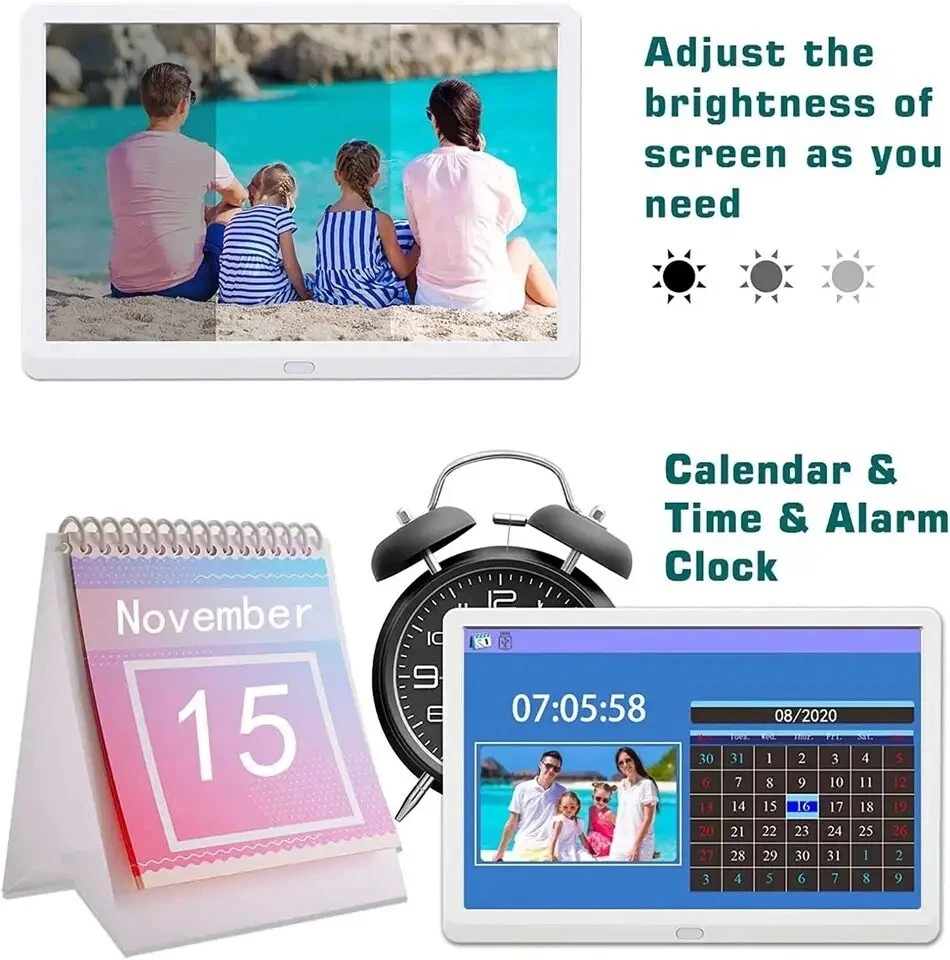 10.1 Inch Digital Photo Frame Ultra Thin LED Electronic Photo Album 1280*800 LCD - Image 4 of 4