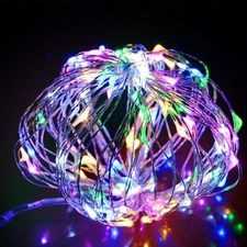 USB Twinkle LED String Fairy Lights 5/10M 50/100/200LED Copper Wire Party Remote