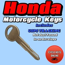 Honda Goldwing Keys Valkyrie 01-17 cut by code to key codes 7251-7500 All Metal