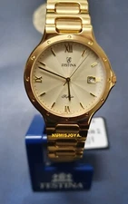 MEN'S FEASTINA GOLD WATCH Weight 65 gr. Reference 209/3. 2 YEAR WARRANTY.