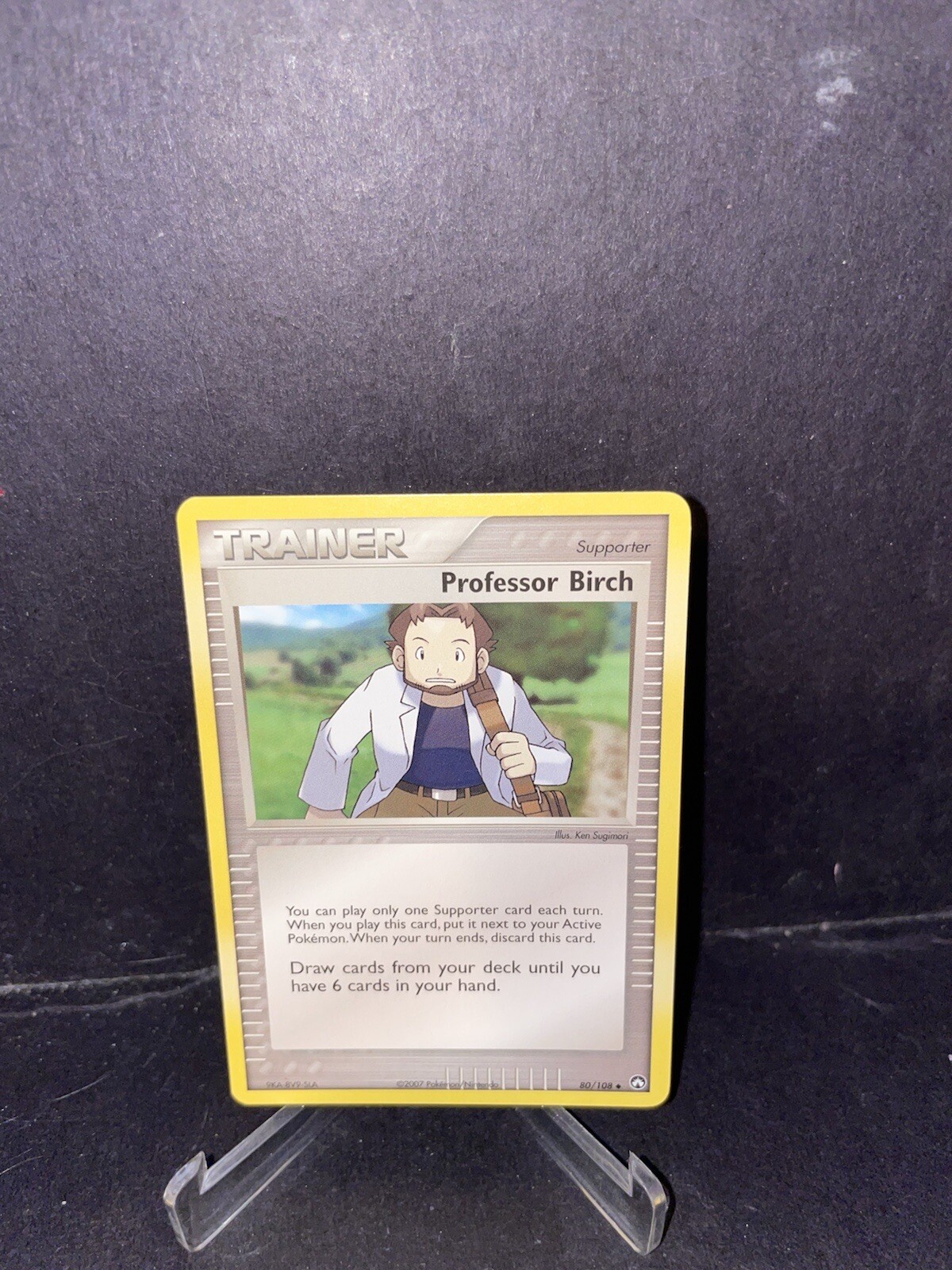 Pokemon - Professor Birch - 80/108 - Uncommon - EX Power Keepers - NM