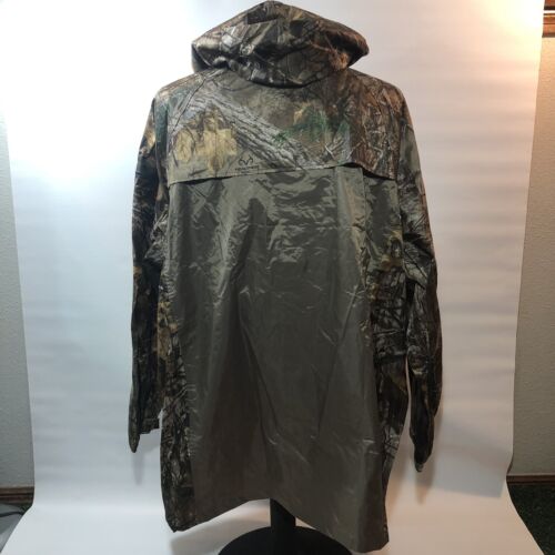 NEW XL Realtree Xtra RAIN COAT JACKET Lightweight Hooded Hunting Waterproof NWT - Picture 4 of 12