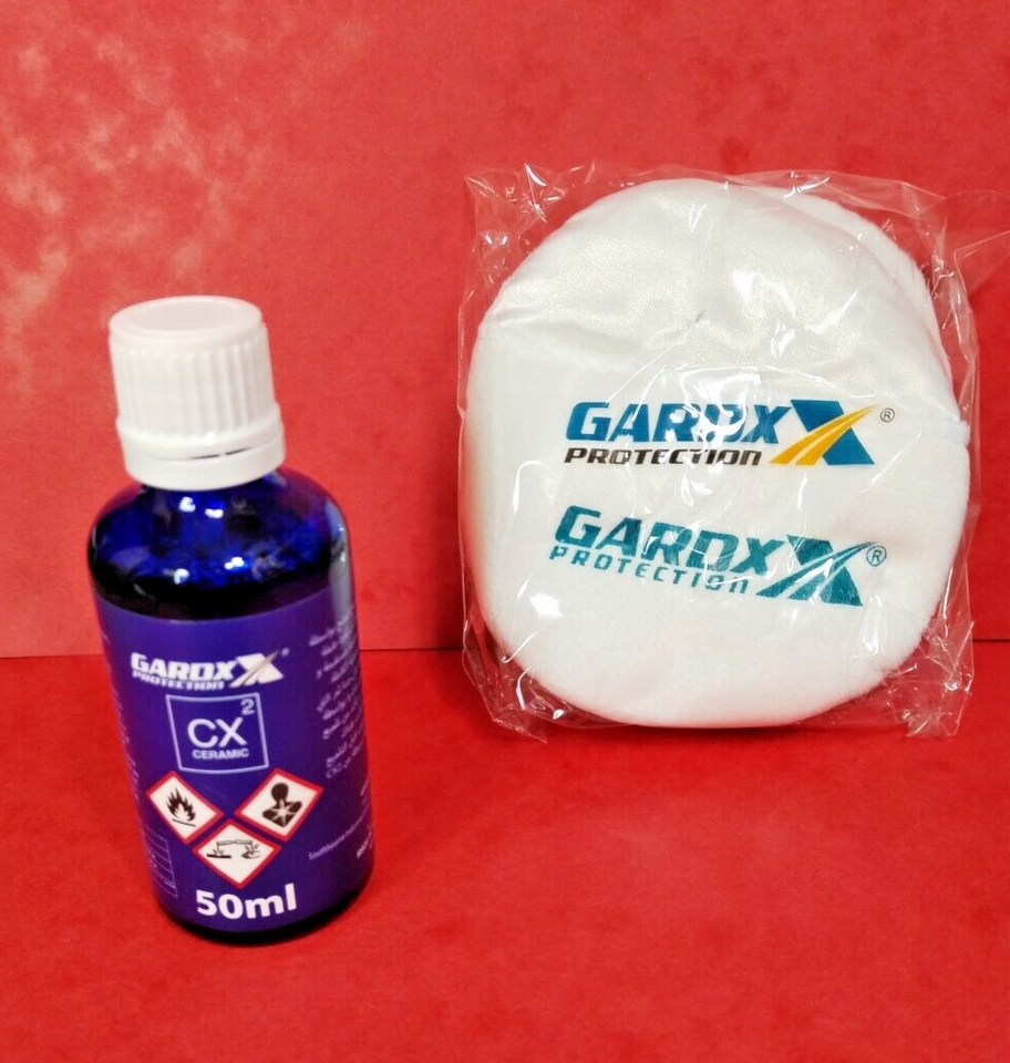 GardX Ceramic Coating 1 X 50ml Bottle + Pack Application Pads Brand New