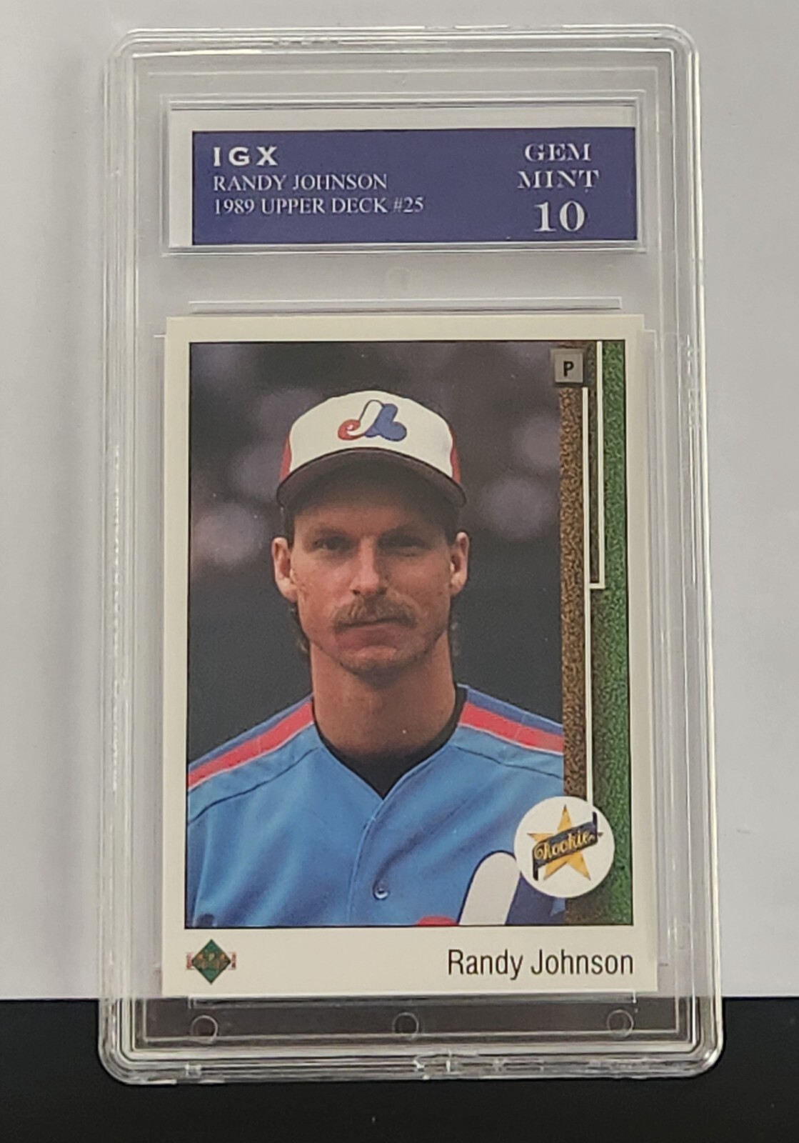 1989 Upper Deck RANDY JOHNSON RC ROOKIE Card 25 IGX 10 GEM MINT TAKE