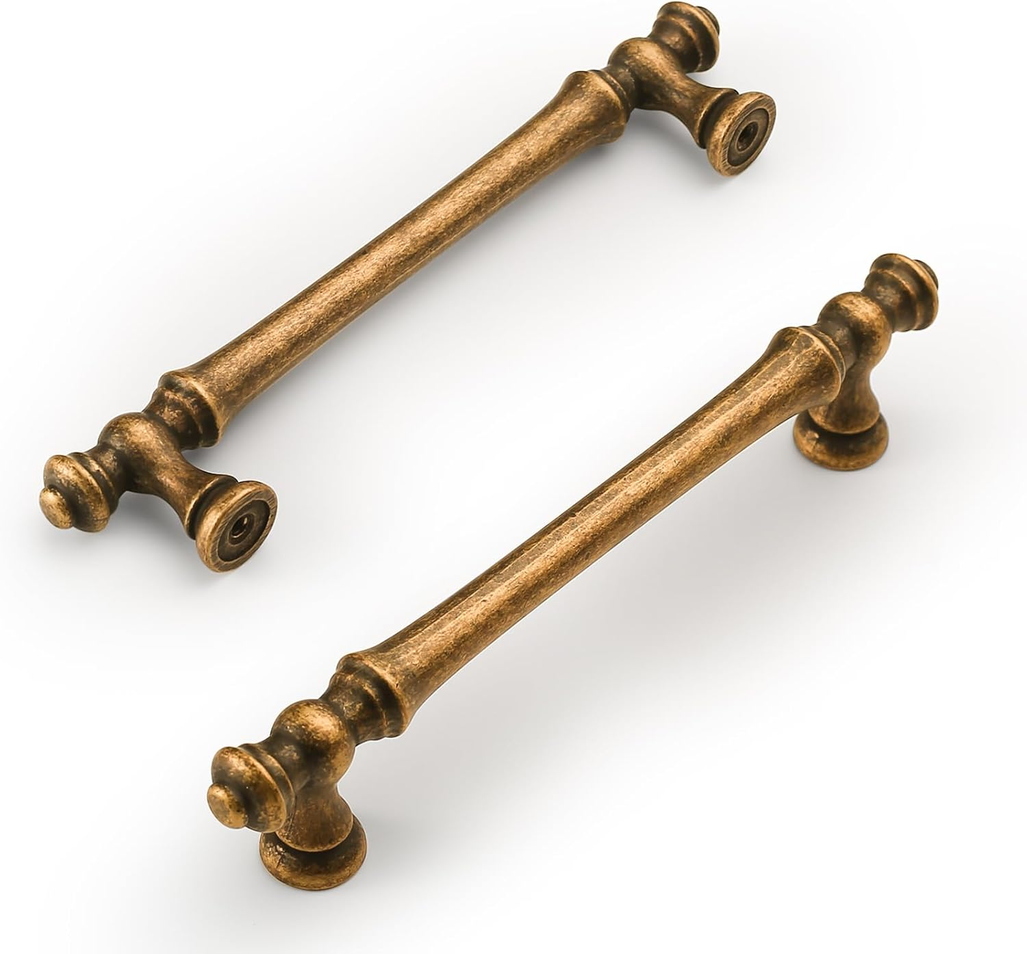 10 Pack Antique Brass Cabinet Pulls 5 Inch(128Mm) Hole Center Cabinet Hardware K