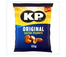 KP Original Salted Peanuts full box of 16 × 65g