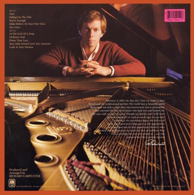 限界値下げTHE CARROLLTON HEIST LP Carpenters: Voice Of The Heart 1983 (Karen Carpenter) Vinyl