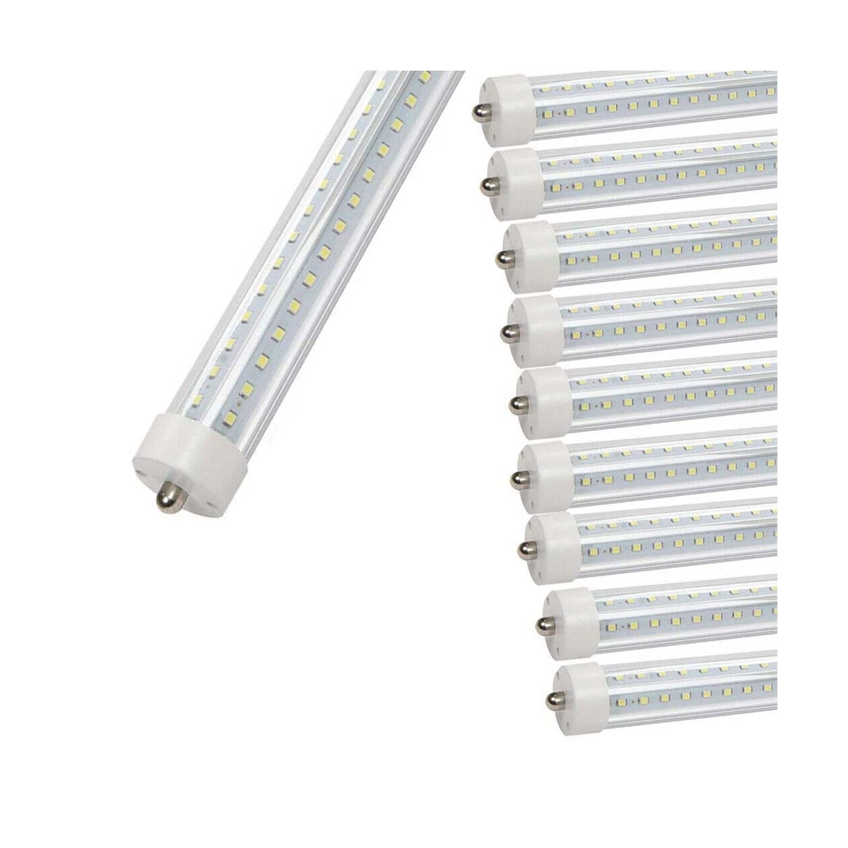 GOCuces T8 LED Tube Light 4FT 36W FA8 Single Pin V Shape Bright