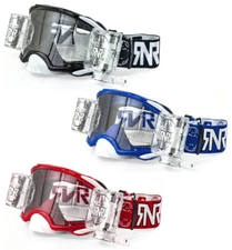 Rip N Roll RNR Platinum MX 48mm Wide Vision Goggles Roll Off Autograss Oval