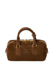 Miu Miu Women Arcadie Suede Top Handle Bag