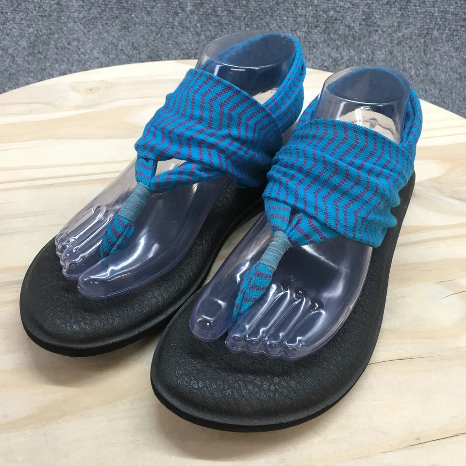 Sandalias Sanuk para mujer 9 Yoga Sling 2 Slingback multicolor cómodas informales planas Foto 3 de 4
