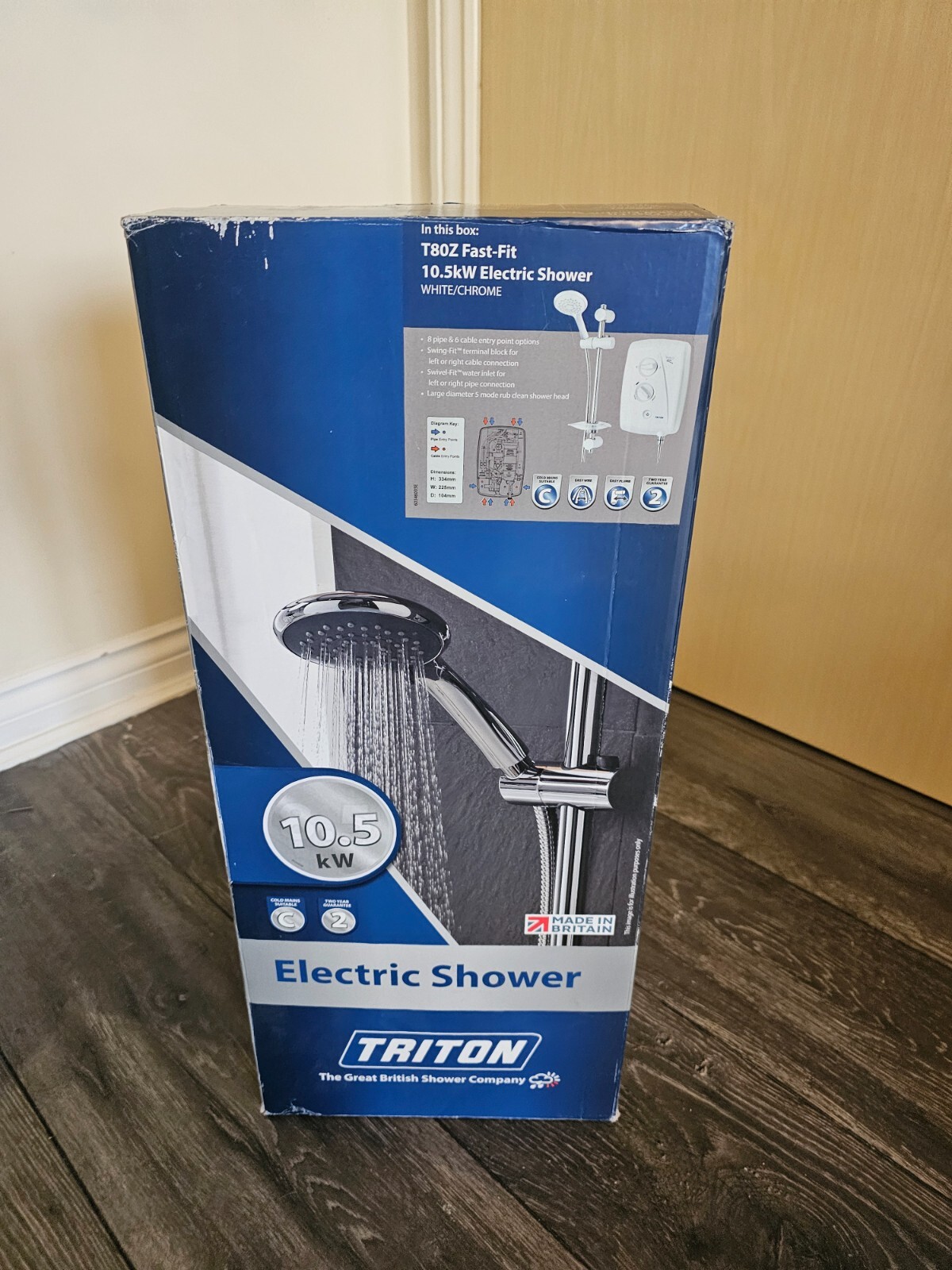 Triton T80Z 10.5kW FastFit Electric Shower White 5456859688923 eBay
