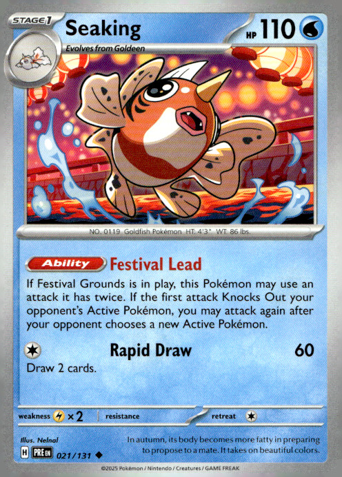 Seaking Uncommon SV: Prismatic Evolutions 021/131 NM