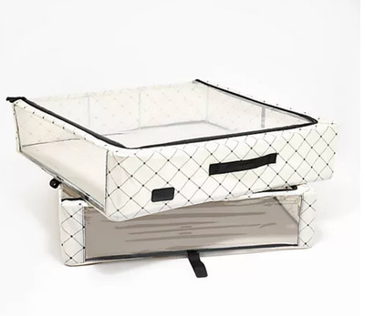 Periea Large Slim Storage Boxes Set of 2 Underbed Organizer
