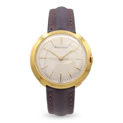 Vintage Jager-Le-Coultre 18k Yellow Gold Mens Watch
