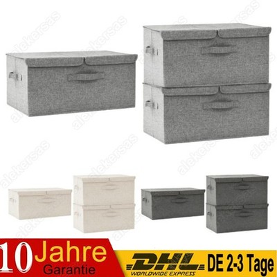 Aufzeichnungsbox Stoff 50x30x25cm Faltkiste Regalkorb mehr Auswahl DHL