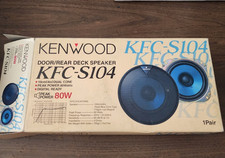 Vintagekenwood Kfc-s104car Stereo Speaker Kitdual Cone 4 Square 4 Ohm 80w Vintagekenwood Kfc-s104car Stereo Speaker Kitdual Cone 4 Square 4 Ohm 80w