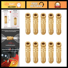 1/4" Brass Female Industrial Coupler - 10 Pack Air Hose Fittings, Quick Connect