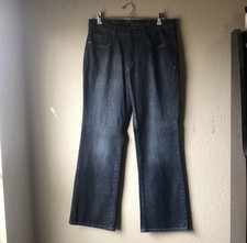 Faded Glory Jeans Women  s Y2K Bootcut Casual Classic Denim Blue Jeans Size 16