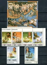 SAO TOME 1982 Ships paintings S/S & complete set MNH (283)