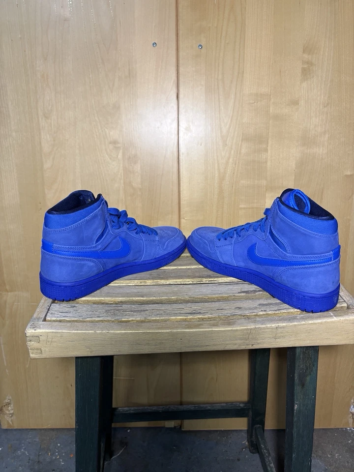 Air Jordan 1 Retro Premium Camurça Azul Alta W 8 | Tênis Clássico | Raro - Imagem 2 de 4