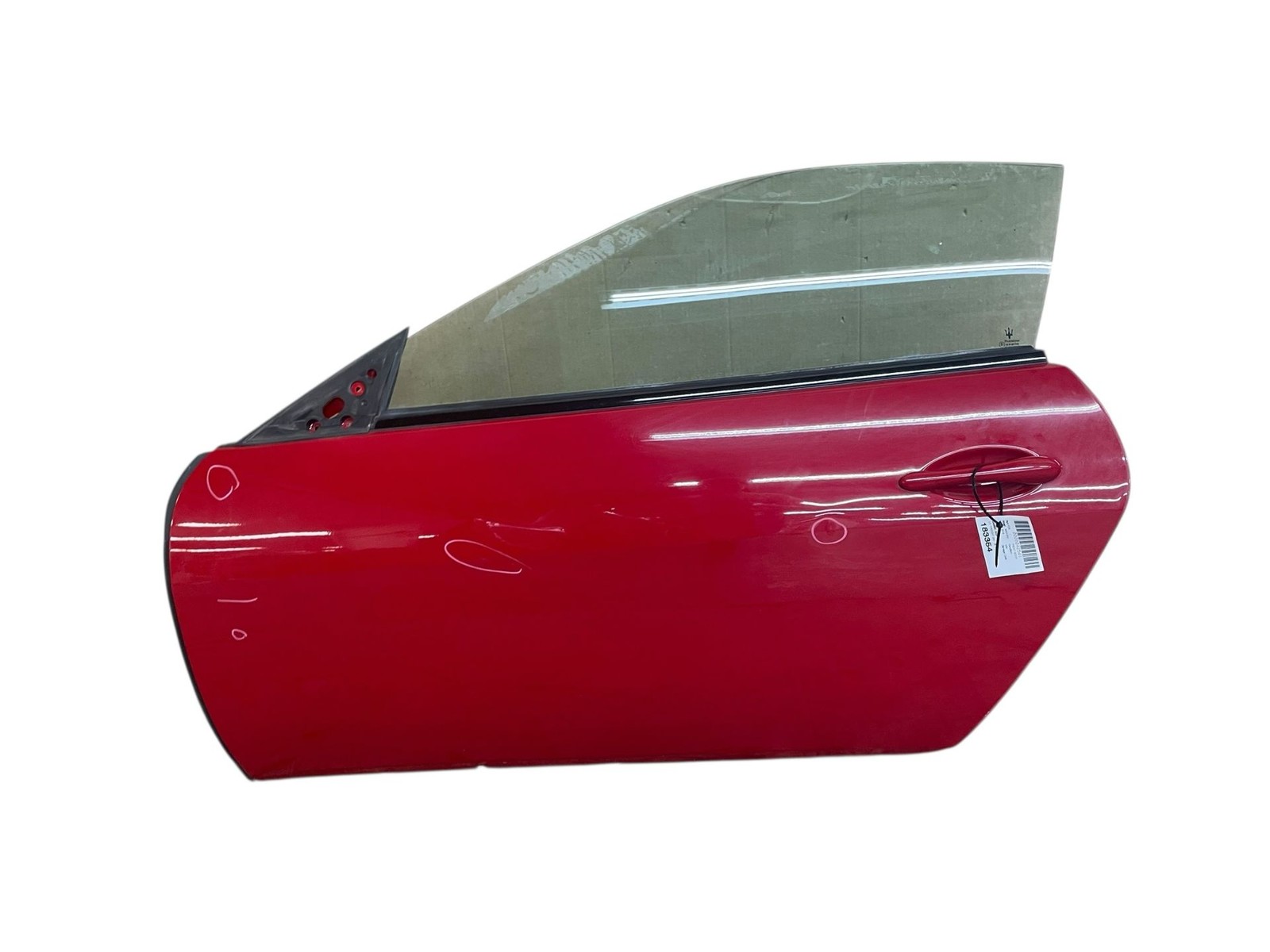 2008-2016 MASERATI GRANTURISMO 4.7L RWD FRONT LEFT DOOR W/ GLASS ROSSO TRIONFALE