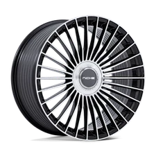 Niche 1PC NC282 SERENE 20X9 5X112/5x120 20 72.56 GLOSS BLACK W/ MACHINED FACE